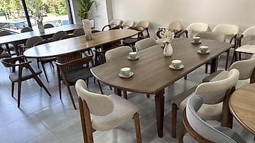 chair table: Кухонный стол и стул, Новый, Бесплатная доставка, цвет - Бежевый — 2