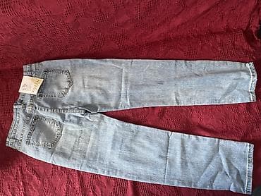 mind error jeans: Светло-голубые джинсы женские прямого кроя, новые, размер 31 — 2