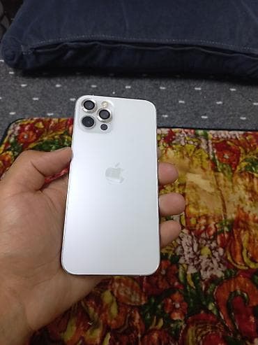 phone 12 pro max: IPhone 12 Pro, Б/у, 256 ГБ, Серебристый, Чехол, 81 % — 2