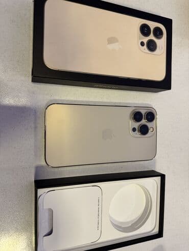 бу мониторы: IPhone 13 Pro, Б/у, 256 ГБ, Золотой, Коробка, 85 % — 4