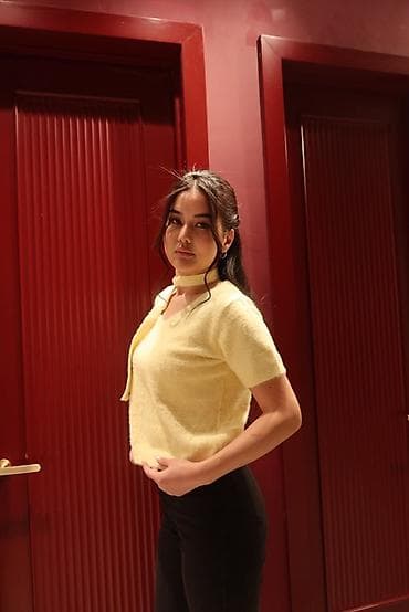 Кофта, V-образный вырез, Осень-весна, Стандарт