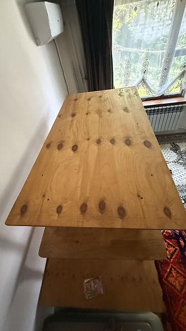 туалетный столики: Стол для кафе, Прямоугольный, цвет - Коричневый — 2