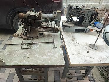 Промышленные швейные машины (набор) - Две стационарные промышленные