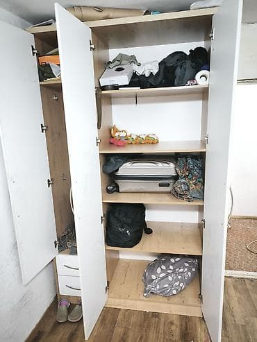 Шкафтар: Шифоньерлер, кийидер үчүн шкафтар, Түз, ЛДСП — 2