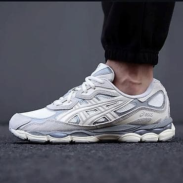 Мужские кроссовки, 40, 40.5, 41, Asics, Новый, цвет - Серый, Бесплатная доставка
