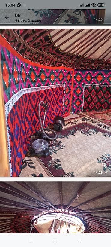 Спорт и хобби: Юрта традиционная киргизская, разборная, с полной внутренней отделкой — 5