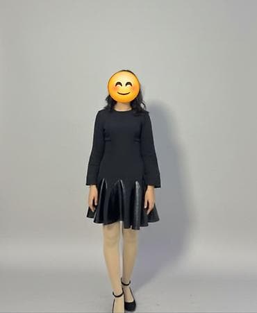 один раз: Вечернее платье, Классическое, Короткая модель, С рукавами, M — 1