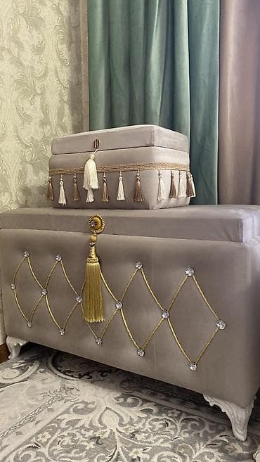 Сундуки: Сундук, Б/у, Для белья, Дерево, Самовывоз, цвет - Серый — 4