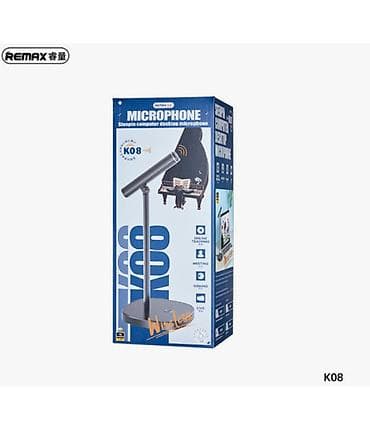 калонка с микрофоном: Микрофон "Remax" K08 Подключите к компьютеру, чтобы использовать — 1