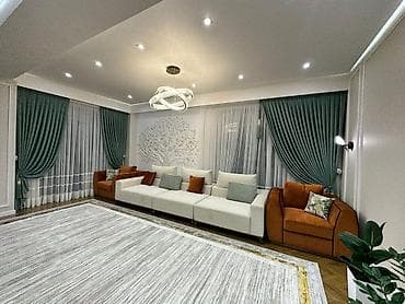 суточный квартира торговый центр ала арча: 3 комнаты, Риэлтор, С мебелью полностью — 6