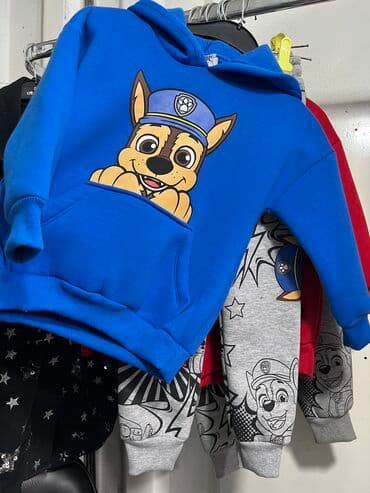 Детский костюм Зара с начесом зимний, 1400сом, новый, красный 5-6 лет