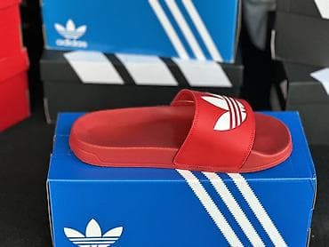 yeezy slides: Мужские сандалии, 42, Adidas, Новый, цвет - Красный — 1