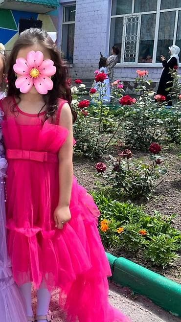 акула мягкая игрушка: Детское платье, цвет - Розовый, Б/у — 2