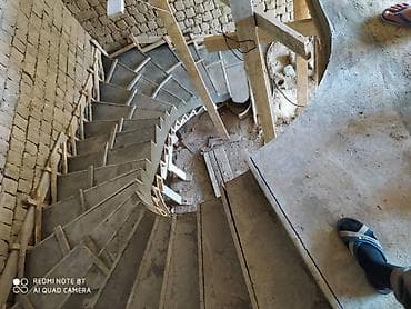 Бетонная лестница Для дома, Бесплатная консультация, Форма лестницы: Винтовая at lalafo.kg Бетонная лестница Для дома, Бесплатная консультация, Форма лестницы: Винтовая