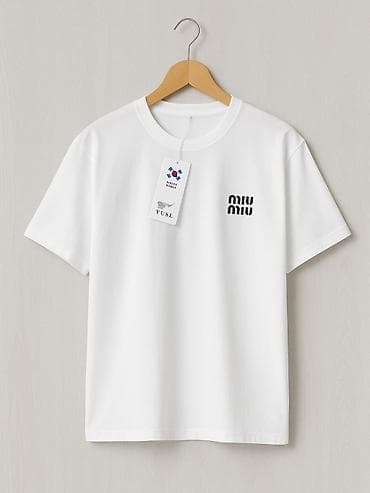 Белая футболка Min Min Wears - Базовая свободная футболка с коротким