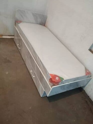 кровать с шухлядами: Односпальная кровать, Новый, С матрасом, длина - 190 см — 13