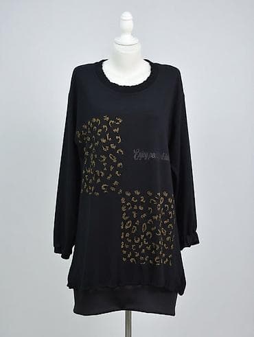 pull and beer: Повседневное платье, Короткая модель, Трикотаж, Оверсайз, Стандарт — 2