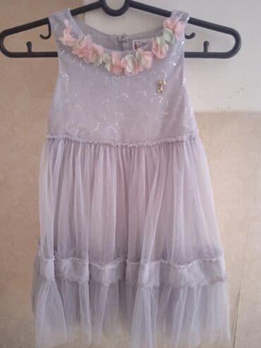 Детское платье, цвет - Белый, Б/у