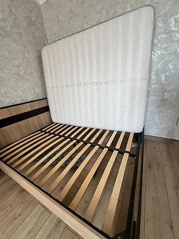 max safe: Двуспальная кровать, Б/у, С матрасом, длина - 200 см — 5