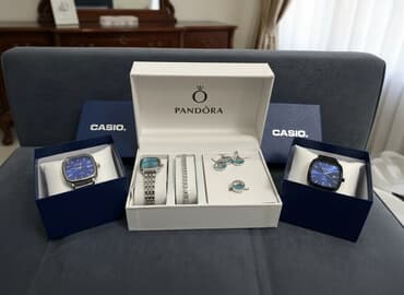 обувь больших размеров: Подарочный наборы аксессуаров Pandora и наручные часы Casio - Набор — 1