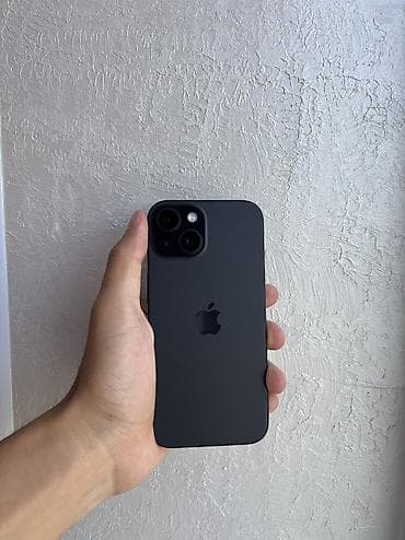 IPhone 15, Б/у, 128 ГБ, Черный, 80 % — 1