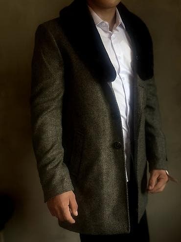 Пальтолор: Эркектердин пальтосу, XL, Zara, Жаңы, түсү - Боз, Өзү алып кетүү — 2