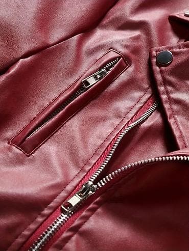 Пальто: Кожаная куртка, Косуха, L — 3