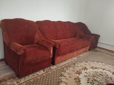 удобный диван: Раскладной диван, Тройка, Велюр — 3