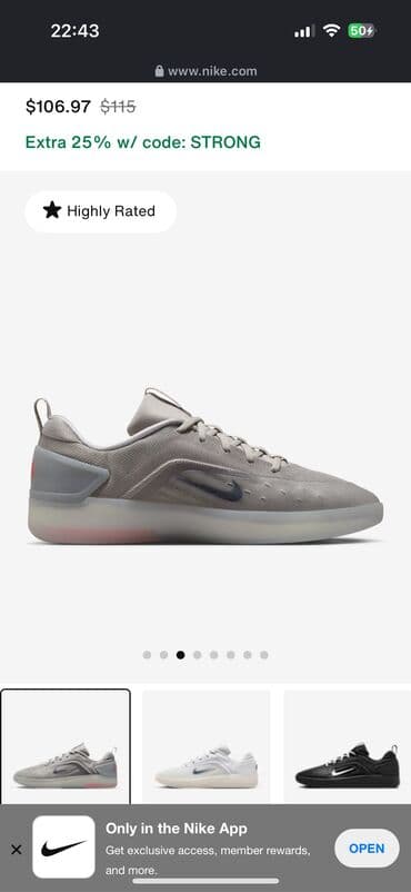 найк лунар: Мужские кроссовки, 42, Nike, Новый, цвет - Серый, Самовывоз, Платная доставка — 5