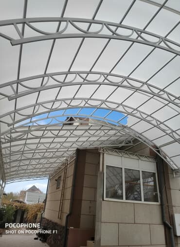 прикроватные тумбочки интернет магазин: Навес, Арочный, Металл, Поликарбонат — 1