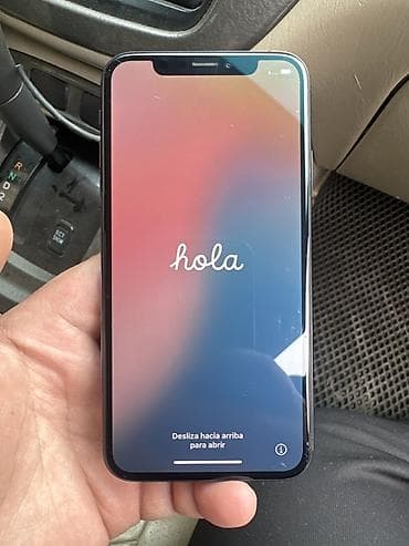 IPhone X, Space Gray, Защитное стекло