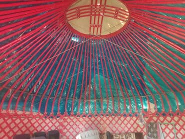 Спорт жана хобби: Боз үйлөр сатылат, Каркасы Жыгач, 70 баш, Диаметри: 5.5 метр — 6