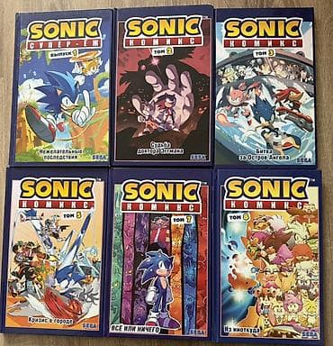350 сом одна книга Комплект комиксов «Sonic» (официальная лицензия