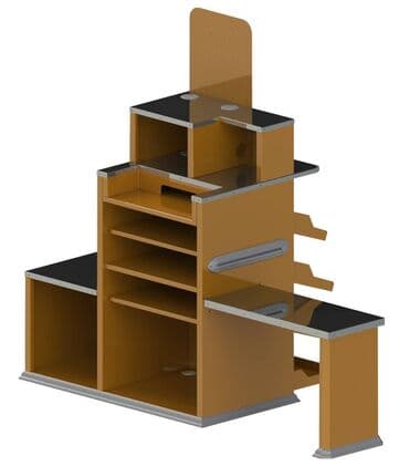 оборудование для кассы: Кассовый бокс - модель ЭКСПРЕСС-КАССА ТАУЭР Длина транспортера — 2