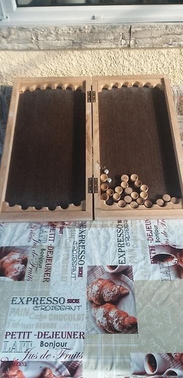 нарды: Нарды/шашки (деревянный складной набор) - Материал: натуральное — 2