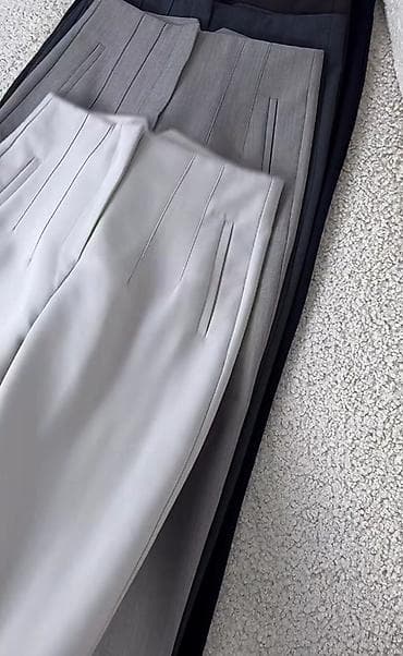 Ич кийимдер: Классические брюки с высокой посадкой в черном цвете. Размер XS — 2