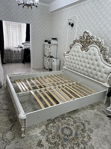 metta samurai: Спальный гарнитур, Двуспальная кровать, МДФ, цвет - Белый — 1