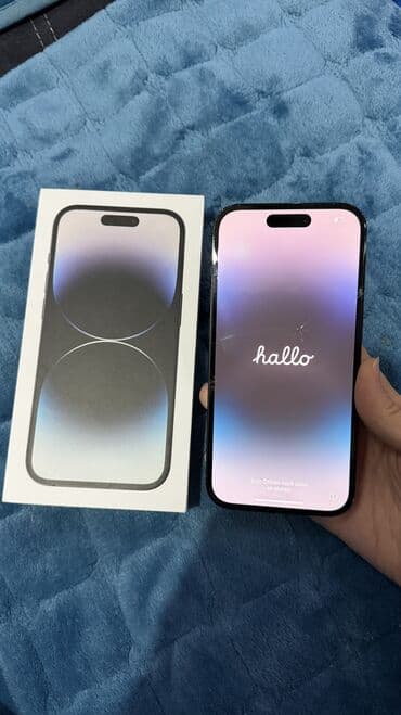 iphone 2g: IPhone 14 Pro, Б/у, 256 ГБ, Black Titanium, Коробка, 80 % — 2