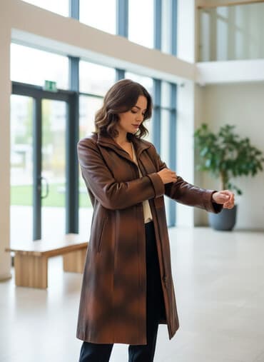 плащ дождовик: Плащ, кожа натуральная, качество 💯 — 1