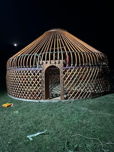 где можно купить палатку для отдыха: Аренда юрты, Каркас Деревянный, 85 баш, Казан, Посуда, Самовар — 10