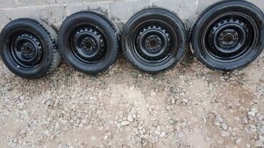 продажа шин в бишкеке цены: Колеса в сборе 195 / 65 / R 15, Лето, Новый, Комплект, Легковые, Железные, отверстий - 5 — 1