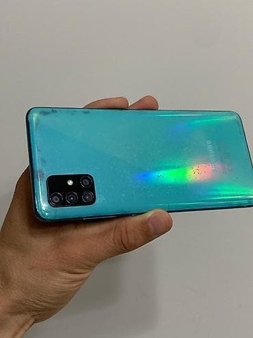 экран а50: Samsung Galaxy A51, Б/у, 128 ГБ, цвет - Зеленый, 2 SIM — 2