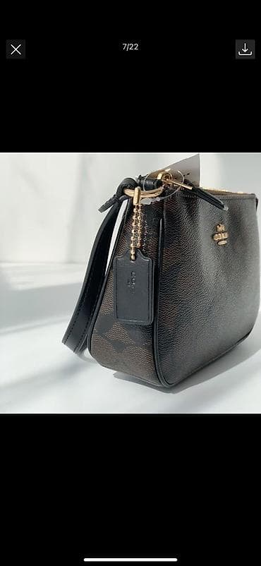 Сумка Coach – модель на плечо/под мышку (hobo/baguette) в фирменном — 6