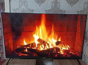 Телевизорлор: LED-телевизор диагональ 50". Тонкие рамки, плоская панель, настольная — 1