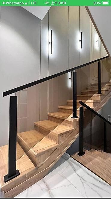 Кеңсе буюмдары: Каптал тосмолорун жасоо Материалы: Айнек, Жеке менчик үй үчүн, Жабуусу: Никель, Акысыз жеткирүү — 2