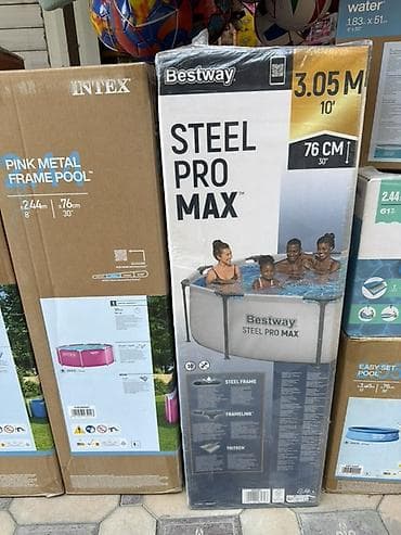 Каркасный бассейн Bestway Steel Pro MAX - Диаметр: 3,05 м (10’) -