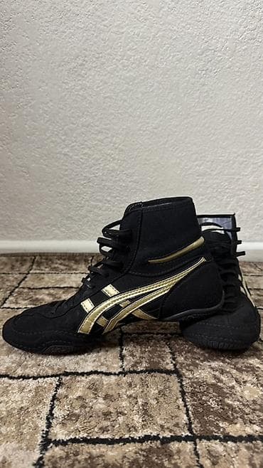 Личные вещи: Мужские кроссовки, 40.5, Asics, Б/у, цвет - Черный, Платная доставка, Самовывоз — 4