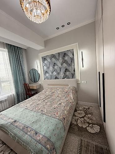 Квартиры: 2 комнаты, 69 м², Кок-Жар мкр Элитка, 4 этаж, Дизайнерский ремонт — 2