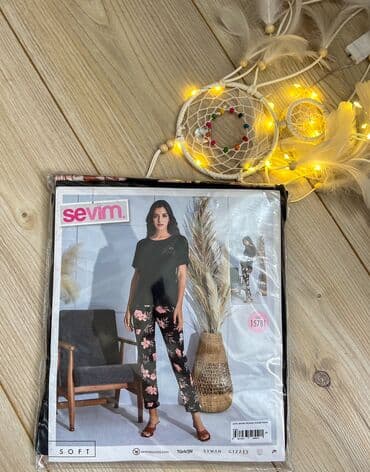 белая ночная сорочка: Домашняя одежда, Хлопок, Турция — 4