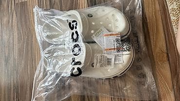 обувь школьная: Сабо, 44, 45, Crocs, Новый, цвет - Белый, Самовывоз — 2